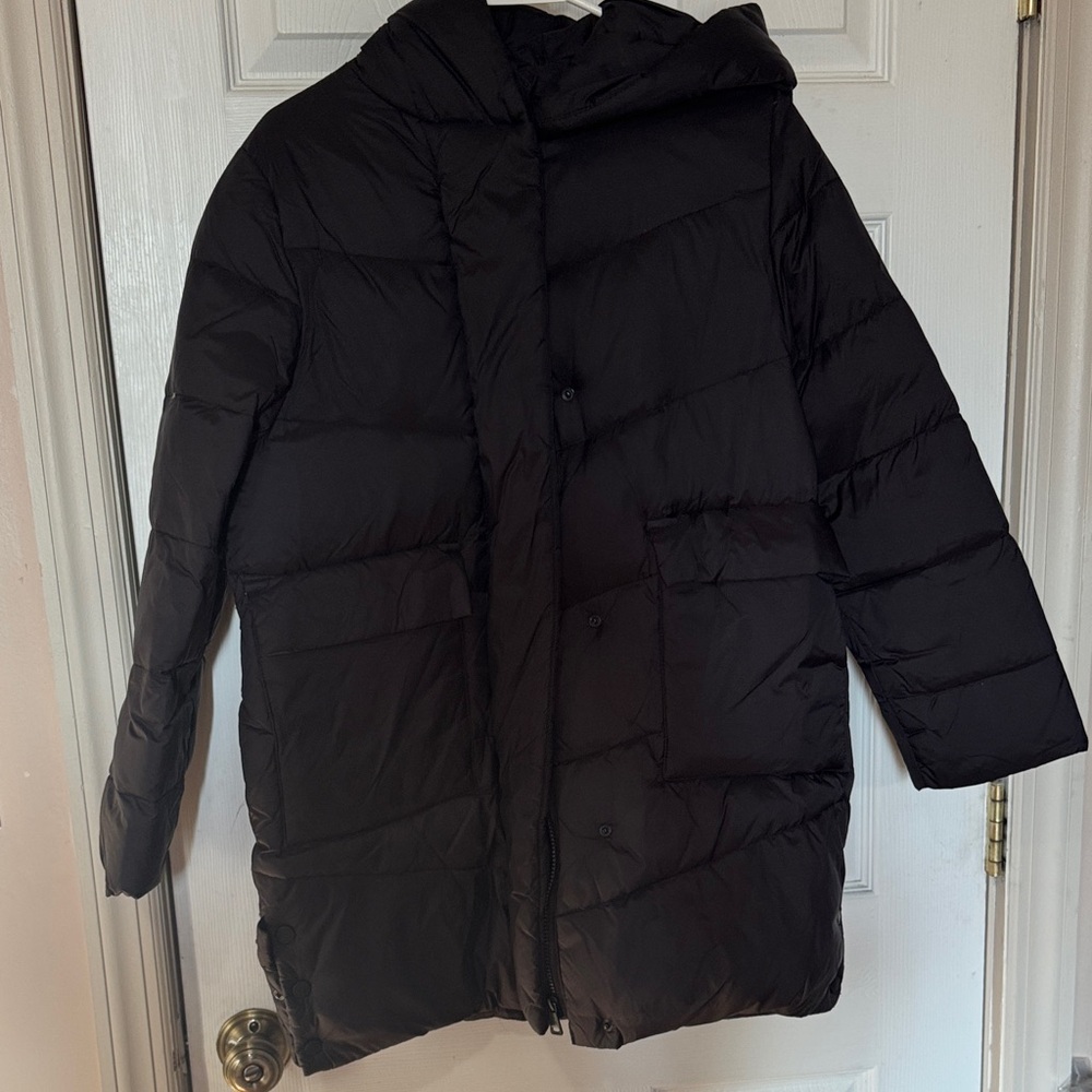 Zara Black Quilted Puffer Jacket